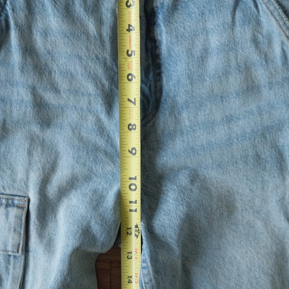 Denim Forum 90s Millie Hi-rise Cargo Jean Hi-rise Relaxed Cargo Jeans 28 Utility - Picture 6 of 9